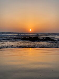 Coastal view of Asilah Beach – relaxing shoreline and turquoise waters