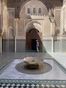 Stunning architecture of Al-Karaouiyin Mosque – best time to visit Morocco for sightseeing.