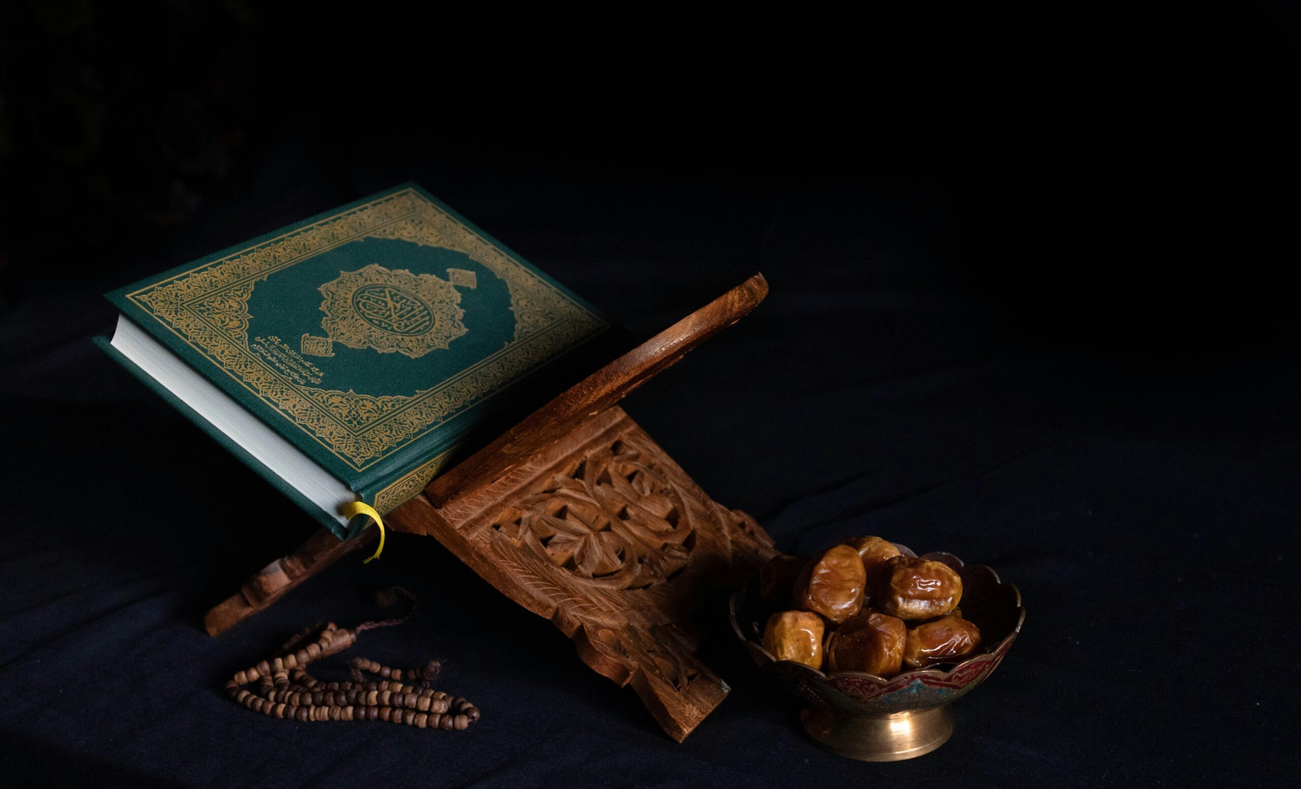 Quran and some dates during ramadan in morocco